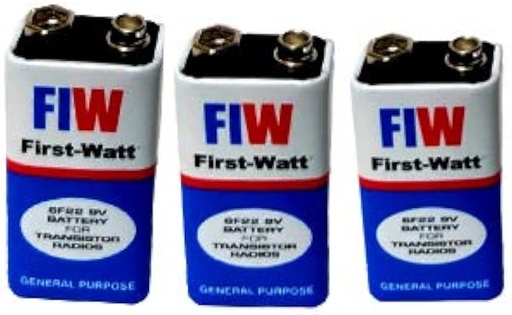 [6F22M] 9 Volts High Power Long Life Batteries
