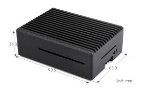 [RA793] Stripe Metal Aluminum Case for Raspberry Pi 5