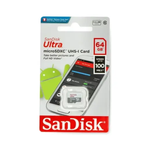 SanDisk SD Card Ultra 64GB Class10 100MB/s 