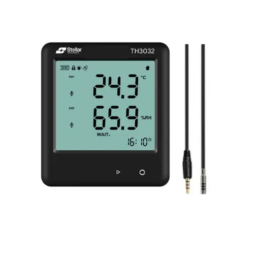 [TH3032] Professional Temperature & Humidity Datalogger with External Probe - STELLAR INSTRUMENTS