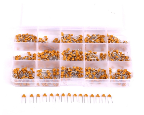 [AE247] 600PCS 10pf-10uf 50V Multilayer Ceramic Capacitor Kit （Plastic Box）