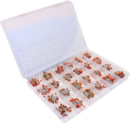 [AE244] 960PCS 2PF-100NF Ceramic Capacitor Kit （Plastic Box）