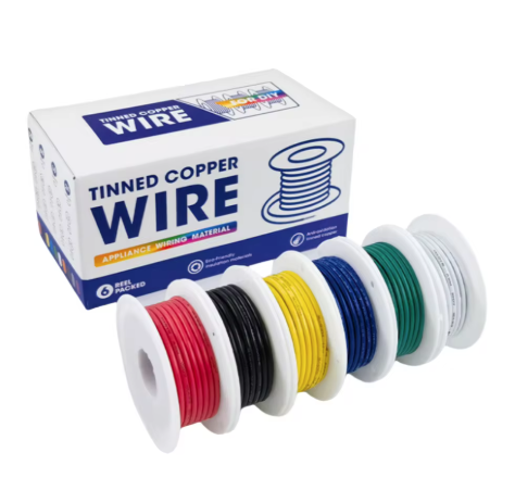 26AWG 20m * 6 color UL1007 PVC Wire 6 Colors Mix Kit