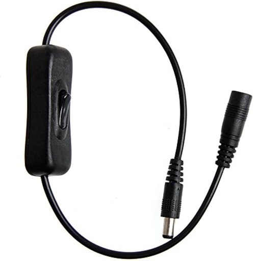 Inline 304 Switch On Off with Female Male Power Cable 5.5x2.1mm 2.5mm