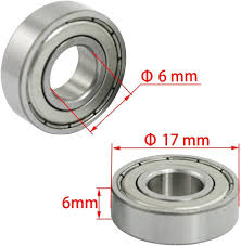 [3C314] 6*17*6 Bearing 606ZZ 
