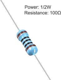 [KP932] 100R 1/2W 5% Loose bag Metal Film resistor