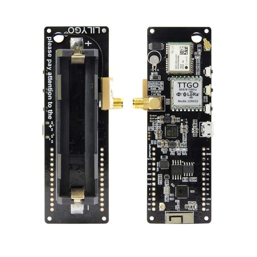 [AA717] TTGO T-Beam V1.1 ESP32 LORA 433MHz WiFi Wireless Bluetooth Module with IPEX &18650 Battery Holder-Unsoldered