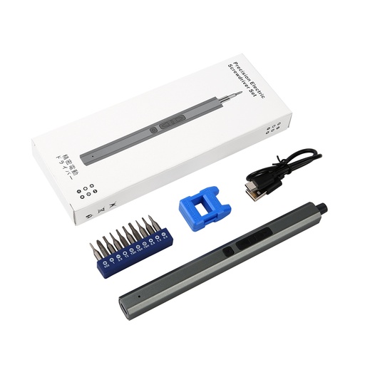 [AE338] 11-in-1 Precision Electronic Screwdriver Set (with Built-in 350 mAh Lithium Battery)