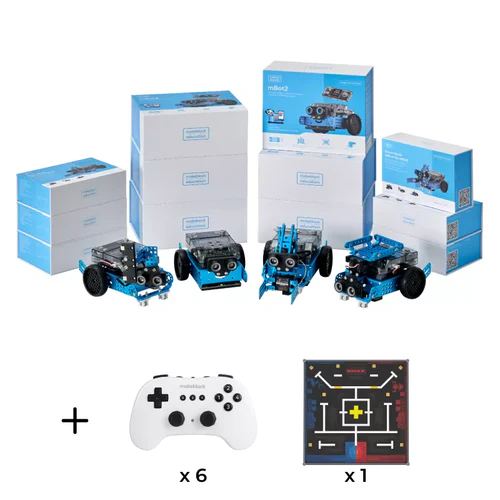 [mBot2 Competition Bundle / 6 Robots] Makeblock mBot2 Competition Bundle / 6 Robots : STEM Education Coding Robot Kit for AI Learning - 
