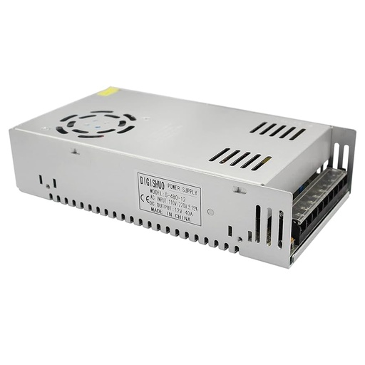 [DA036] High-Quality Power Supply 12V 40A with Fan S-500-12