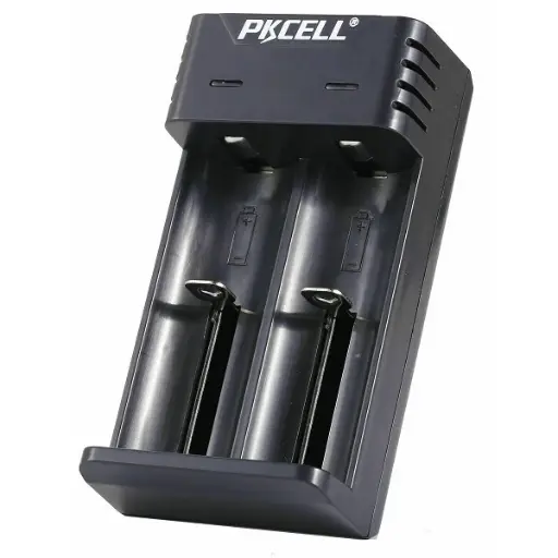 [PK-8221] PKCELL Lithium Battery Charger 8221 2 bay 5v 1A smart 18650 Battery Charger