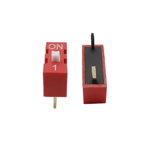 [NC564] 1Pin Flat Dial switch 2.54mm - Red