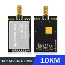[AB150] DX-LR03 433/475Mhz Uart serial port 10KM long distance communication 30dbm PA Amplifier AT command LoRa Module