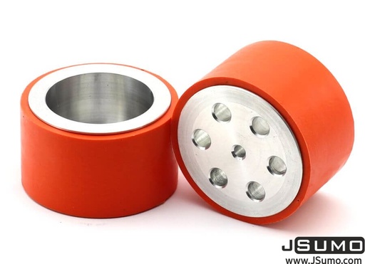 [JS7444] JS7444 Aluminum-Silicone Wheel Pair (74mm Diameter)