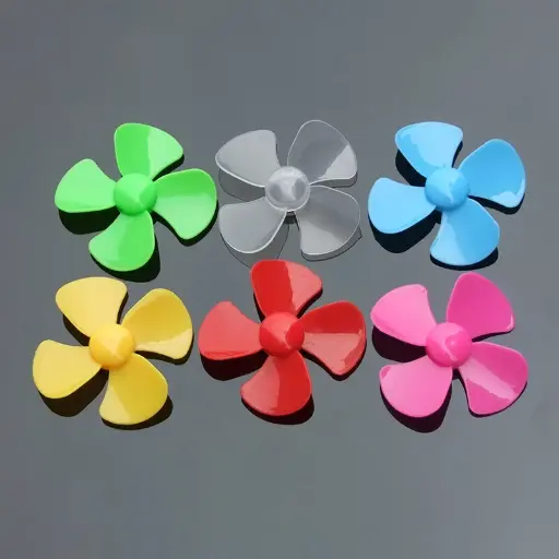 [WA288] 56MM Rose Red Four-Blade Propeller 1.95MM Hole