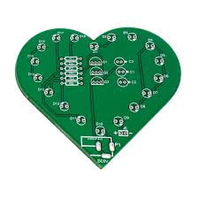 [AH345] 5V USB DIY Colorful LED Kit Heart Shape Light Control Kit Green PCB+USB Cable