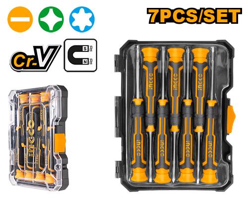 [HKSD0718] 7 Pcs precision screwdriver set - INGCO
