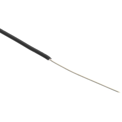 [CWCX0056-meter]   Hookup Solid Core Wire 1/0.6m TC + PVC OD 1.25MM BLACK - 1 Meter 