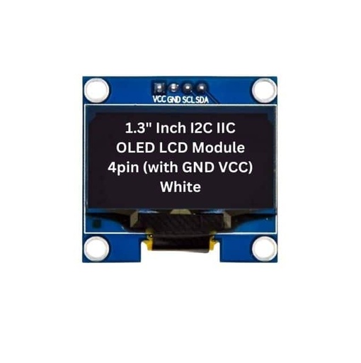 [AA422] 1.3" Inch I2C IIC White OLED LCD Module 4pin (with GND VCC) SH1106 Chip