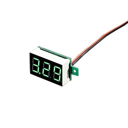 [NC073] 0.28inch 3.5-30V Two Wire DC Voltmeter Green