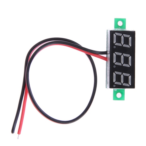 [NC072] 0.28inch 3.5-30V Two Wire DC Voltmeter Red