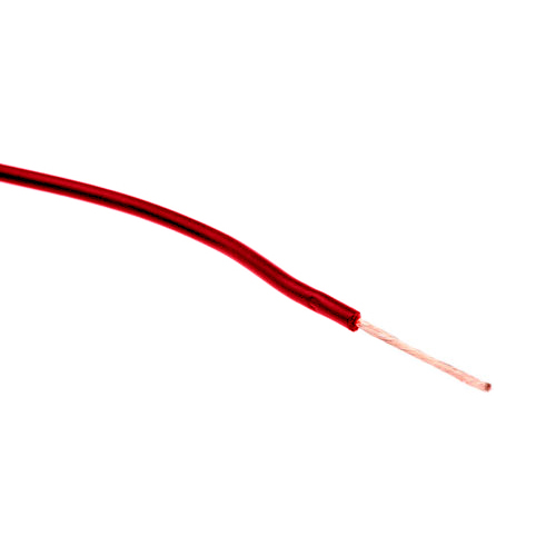 [RR-0.50mm-r] 0.50mm Heat proof single core fllexible wire - red