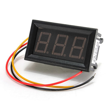 [NC061] 0.56inch 0-30V Three Wire DC Voltmeter Red