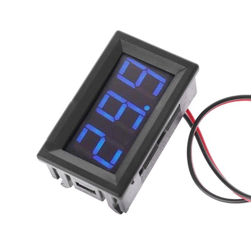 [NC065] 0.56inch 3.5-30V Two Wire DC Voltmeter Blue