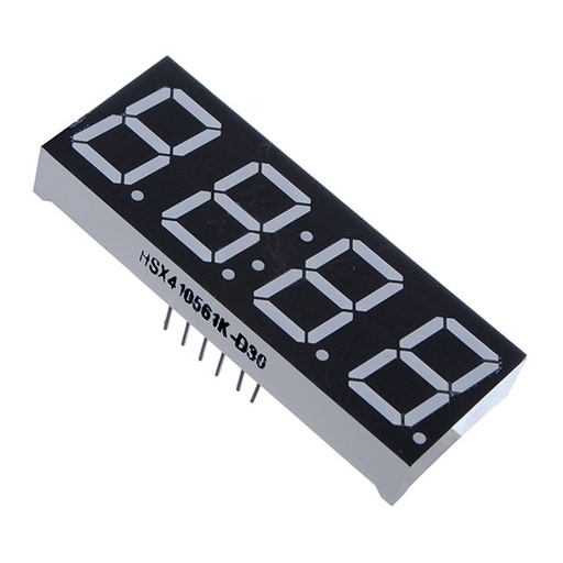 [AC012] 0.56 inch with Clock Red 4 Digit 7 Segment LED Display