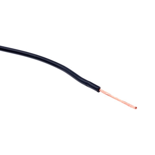 [RR-0.75mm-b] 0.75mm Heat proof single core fllexible wire - black