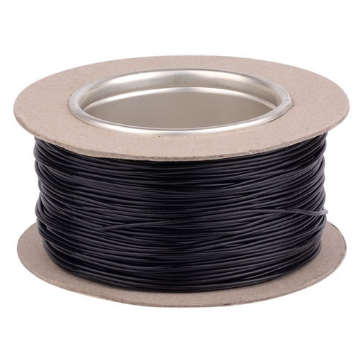 [CWCx0036] 100M Stranded Hookup wire 20/0.13MM TC+PVC OD 1.25MM -BLACK 