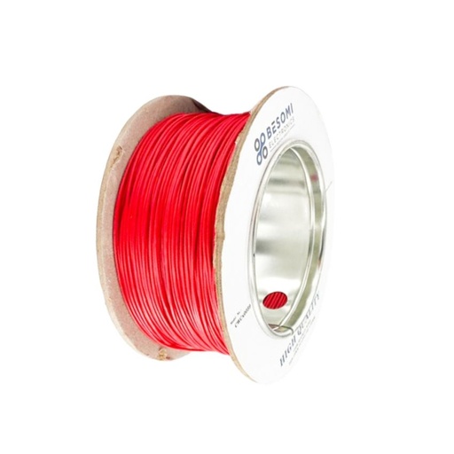 [CWCX0039] 100M Stranded Hookup wire 20/0.13MM TC+PVC OD 1.25MM -RED