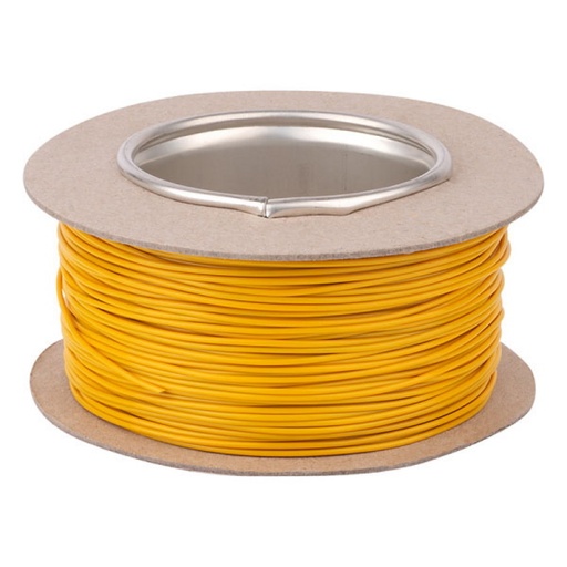 [CWCX0034] 100M Stranded Hookup wire 20/0.13MM TC+PVC OD 1.25MM -YELLOW