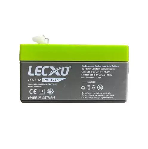 [LX1.2-12] 12v 1.2Ah Lead Acid Battery - Lecxo