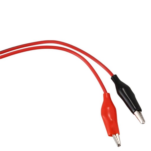 [AA406] 1 Meter Long Alligator Clips Electrical DIY Test Leads 1pcs