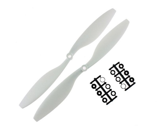 [WA112] 1 Pair 1045 Blade propeller 10 inch 10x4.5 for Quad copter Drone-WHITE