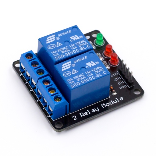 [AA081] 2 Channel Low Level Relay Module without light coupling 5V