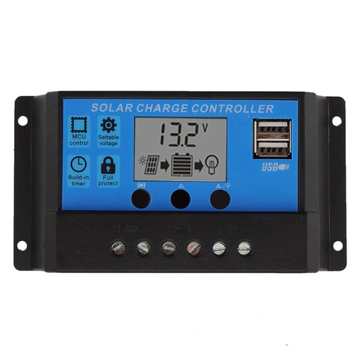 [AA656] 30A Intelligent LCD Solar Controller