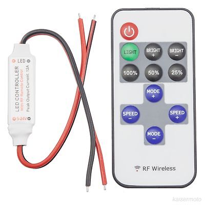 [LE008] 5-24V RF11 Key Radio Frequency LED with Red-Black Cable
