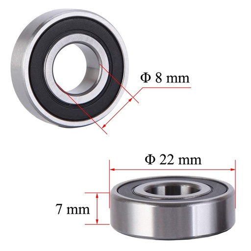 [3C287] 608RS 608-2RS Bearing