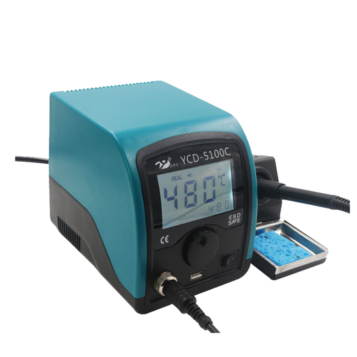 [YCD-5100C] 70W Lead Free Soldering Station 3.5" Display Switchable 200-480℃