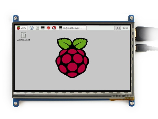 [RA214] 800*480 Resolution 7 inch LCD Capacitive Touch Panel with HDMI + USB Cable for Raspberry Pi