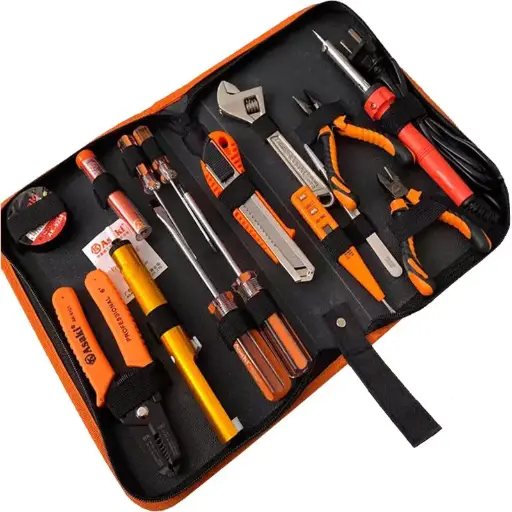[AK-9830] ASAKI 15pcs High Quality Electronic Repairing Tool Set Household Mechanic Use Tool Kit Set Professional
