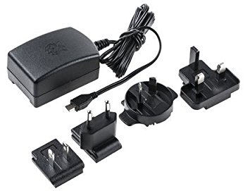 [RA149] Black Raspberry Pi 3 Official Power Adapter 5.1V 2.5A with Replaceable EU US UK Plug 