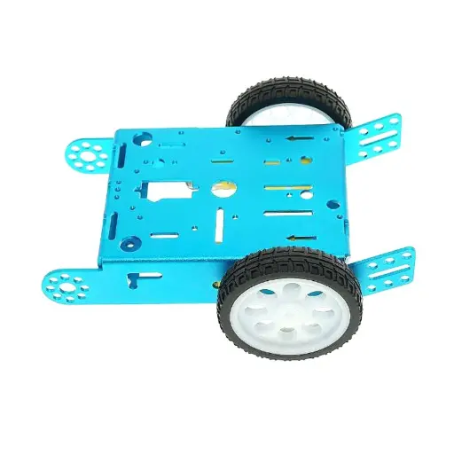 [AD136] Blue 2WD Aluminum Smart Robot Car Chassis Kit DIY 