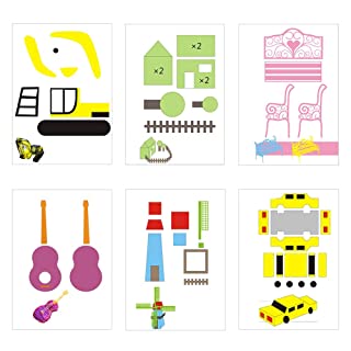 [3D207] Colorful Facsimile Paper Card Copying Chart Recyclable for 3D Pen 10pcs/Set
