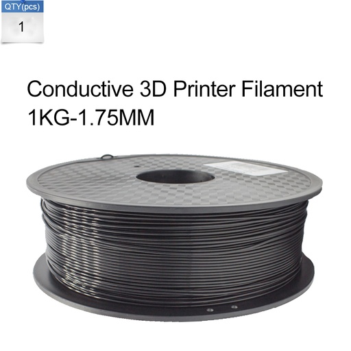 [3D009] Conductive ABS Black 1.75mm 1KG/Roll Filament