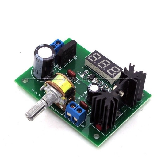 [NA289] DC Buck Step Down Converter Module LM317 Voltage Regulator LED Voltmeter 5V 12V