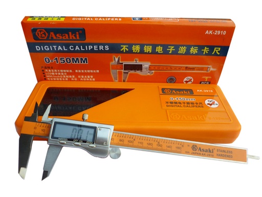 [AK-2910] ASAKI Precision Digital Vernier Caliper, 150mm