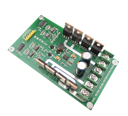 [PWM] Dual DC Motor Driver Board H-Bridge PWM  MOSFET IRF3205 12V 24V 10A Peak 30A with Brake Function